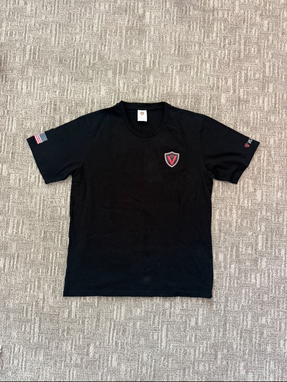 Valvetronic Designs Shield Logo Black Men’s T-Shirt